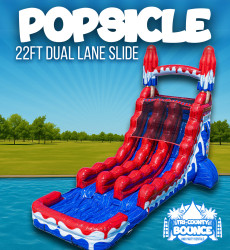 22 Ft. Popsicle Dual Lane Slide (WET/DRY)
