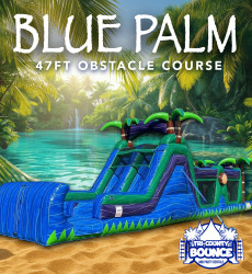 47 Ft. Blue Palm Obstacle Course (WET/DRY)